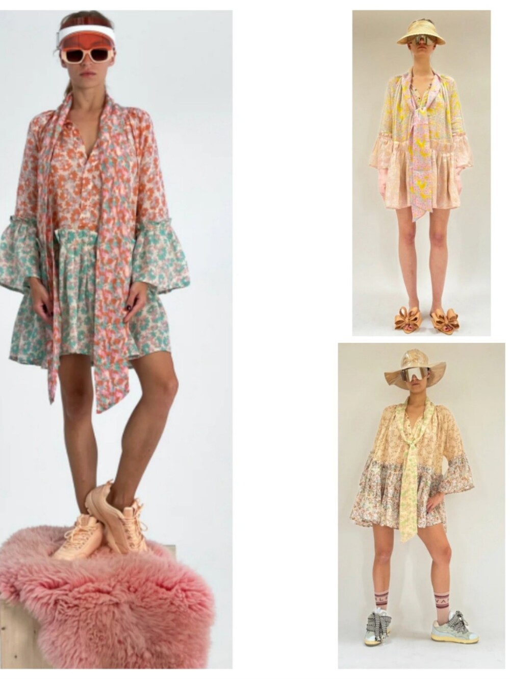 YVONNE S. Resort 19-20 Linen Angelica Mini Dress M